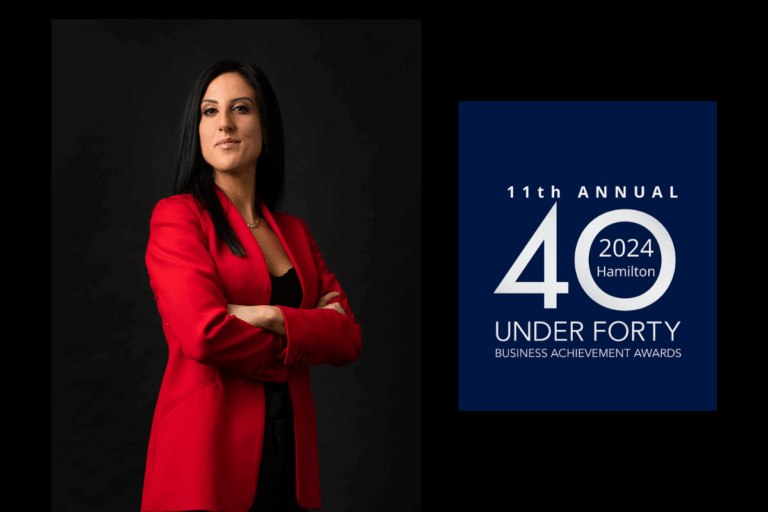 Alexandria Palazzo, recognized as one of Hamilton’s 40 Under Forty Business Leaders