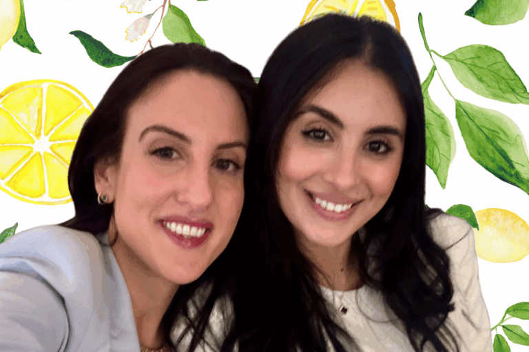 Picture lawyers Alexandria Palazzo and Alaa Noui of Scarfone Hawkins LLP at Charity Event