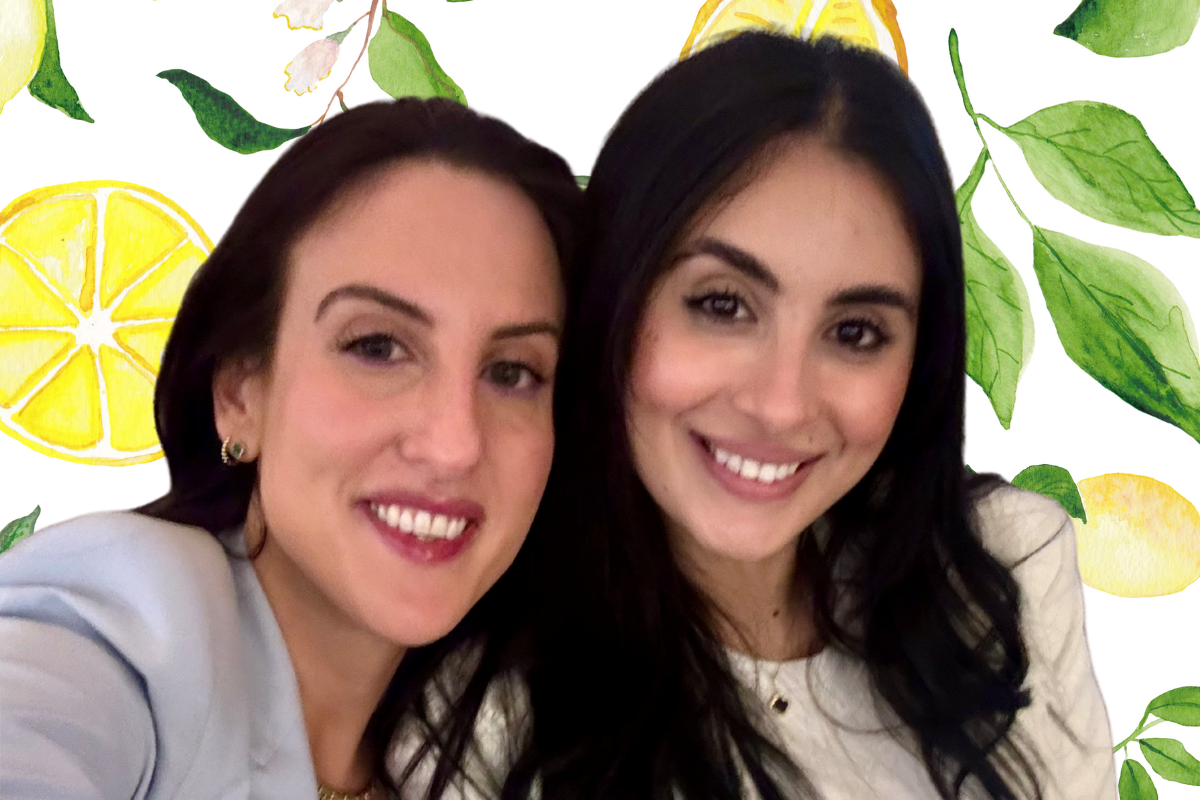 Picture lawyers Alexandria Palazzo and Alaa Noui of Scarfone Hawkins LLP at Charity Event